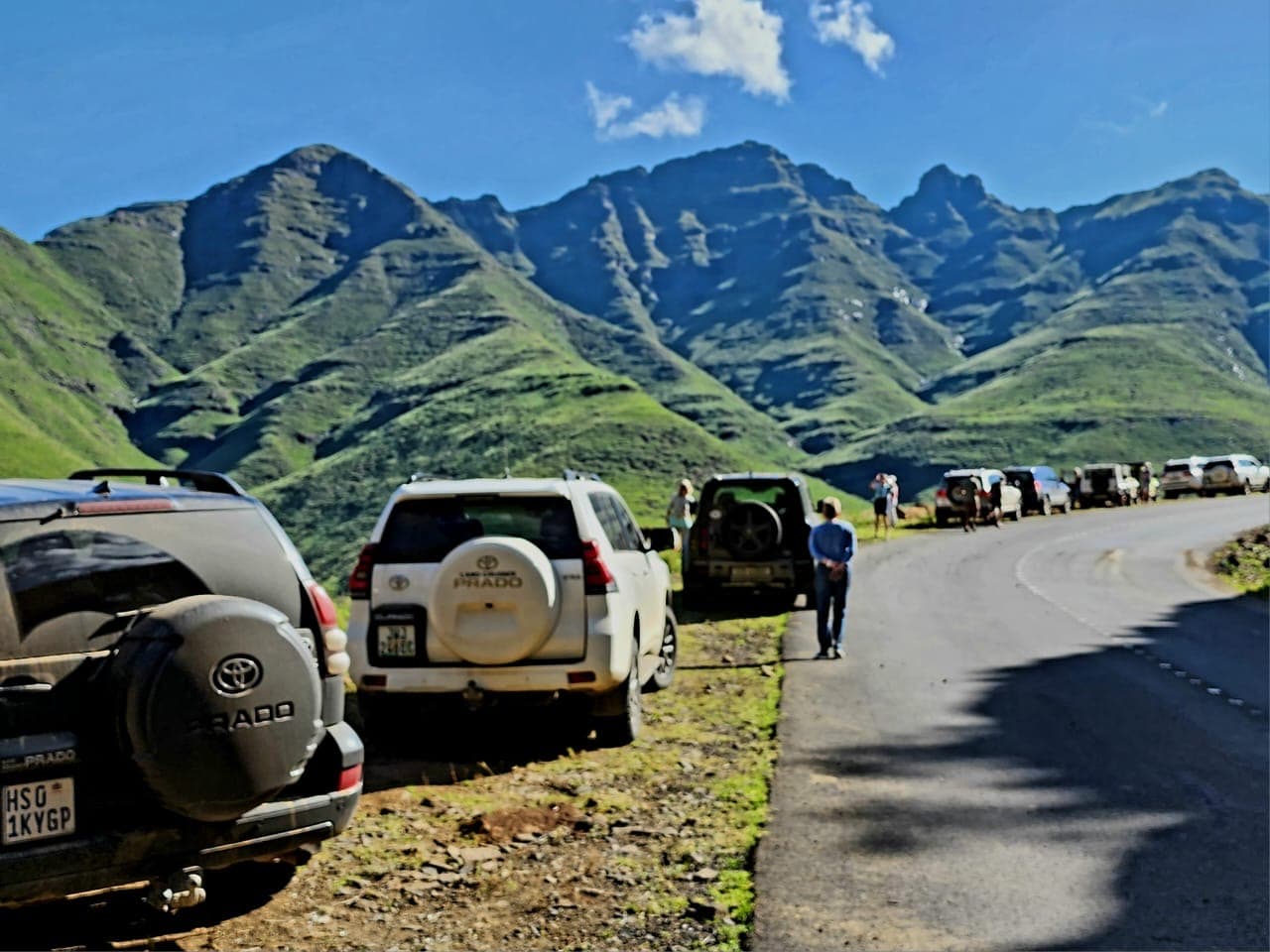 View of the mountain terrain from a 4x4 drive in Lesotho
